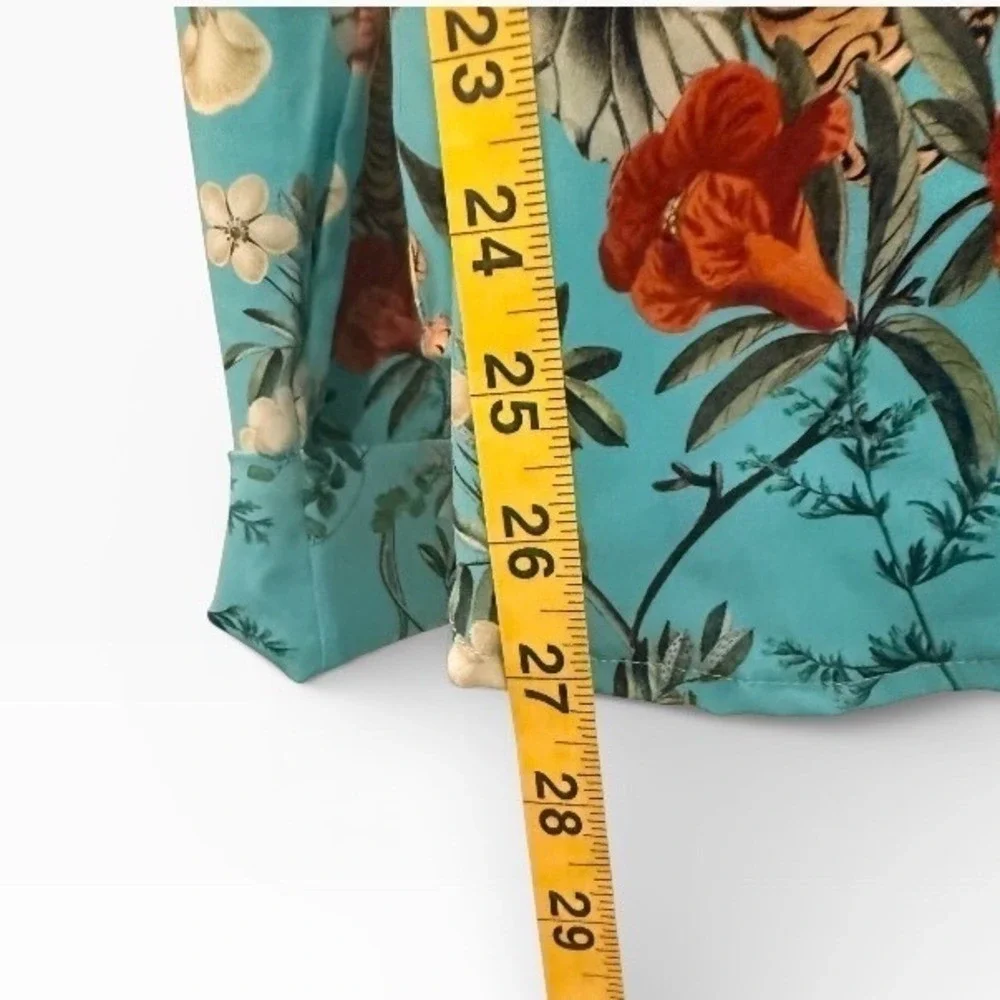 BlackMilk Tropical Tiger Button Down Shirt Womens Career Streetwear Large - Picture 6 of 11